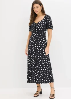 bonprix Robe midi en viscose extensible|Femme Robes