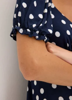 Femme bonprix Robes|Robe midi en viscose extensible