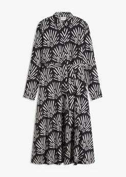 Femme bonprix Robes|Robe midi en viscose fluide