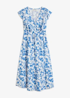 Femme bonprix Robes|Robe midi en viscose fluide