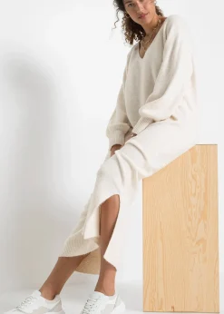 Femme bonprix Maille|Robes|Robe midi oversize en maille