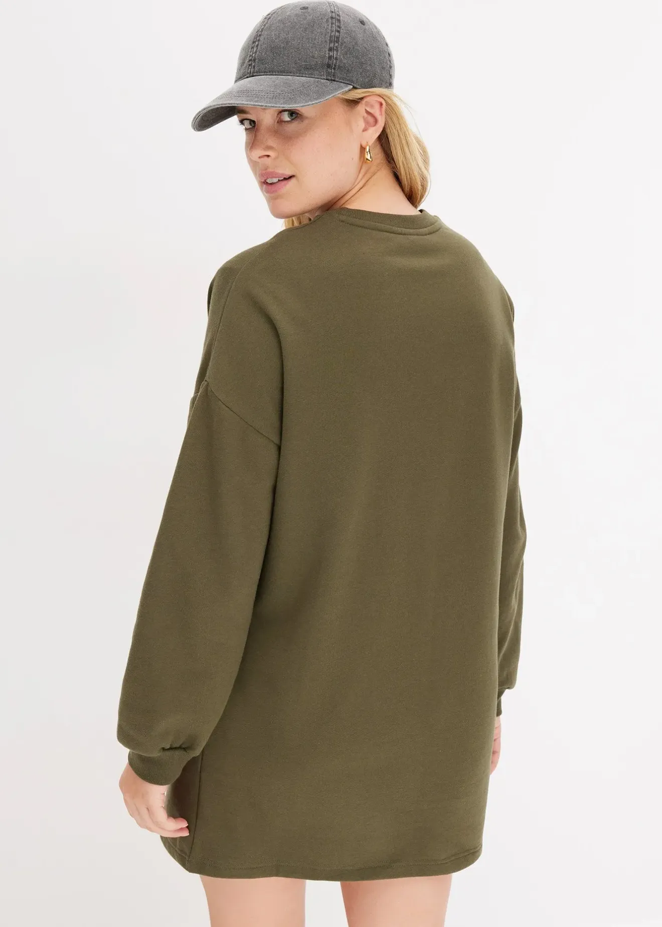 Femme bonprix Sweats|Robes|Robe molletonnée oversize