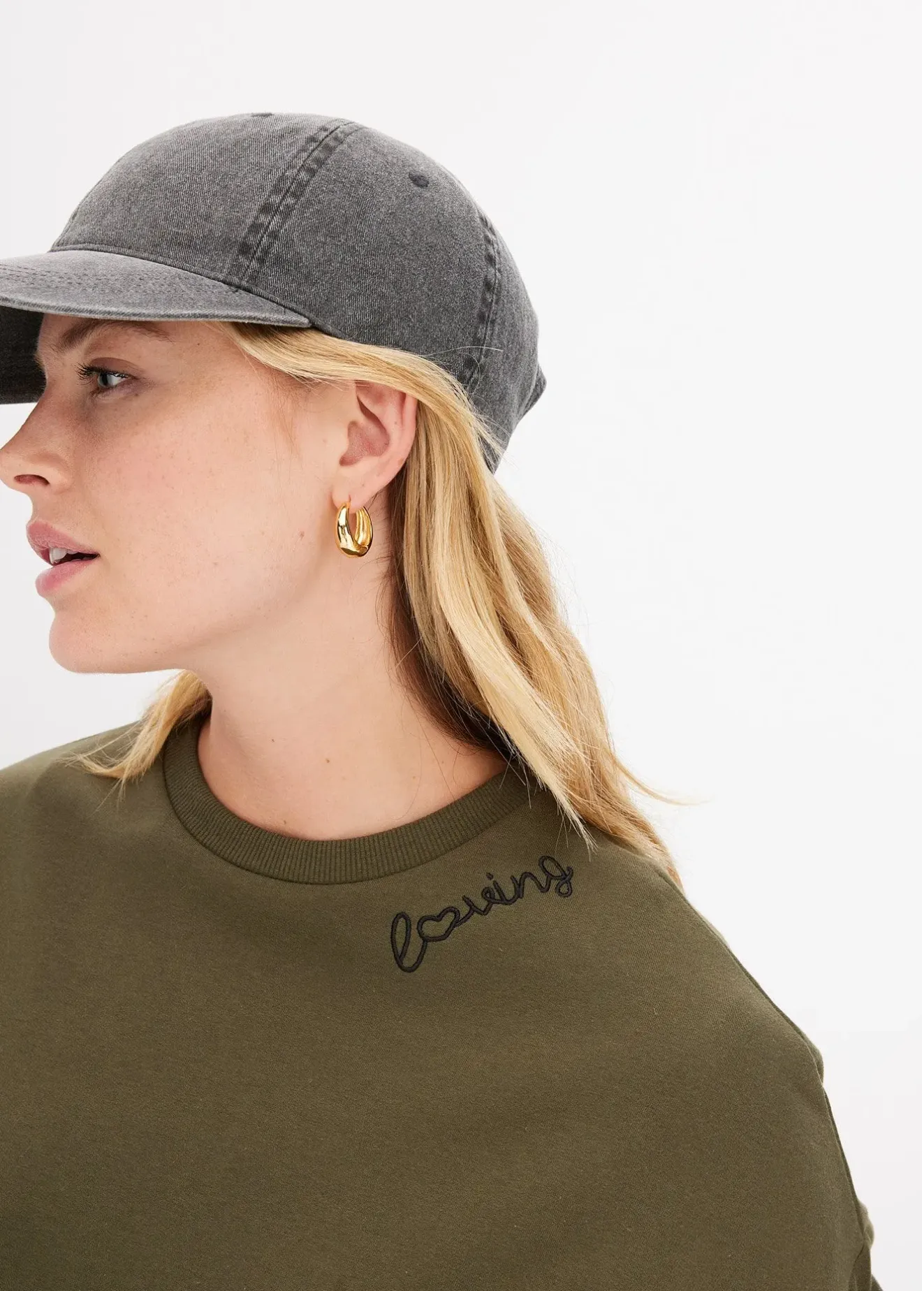 Femme bonprix Sweats|Robes|Robe molletonnée oversize