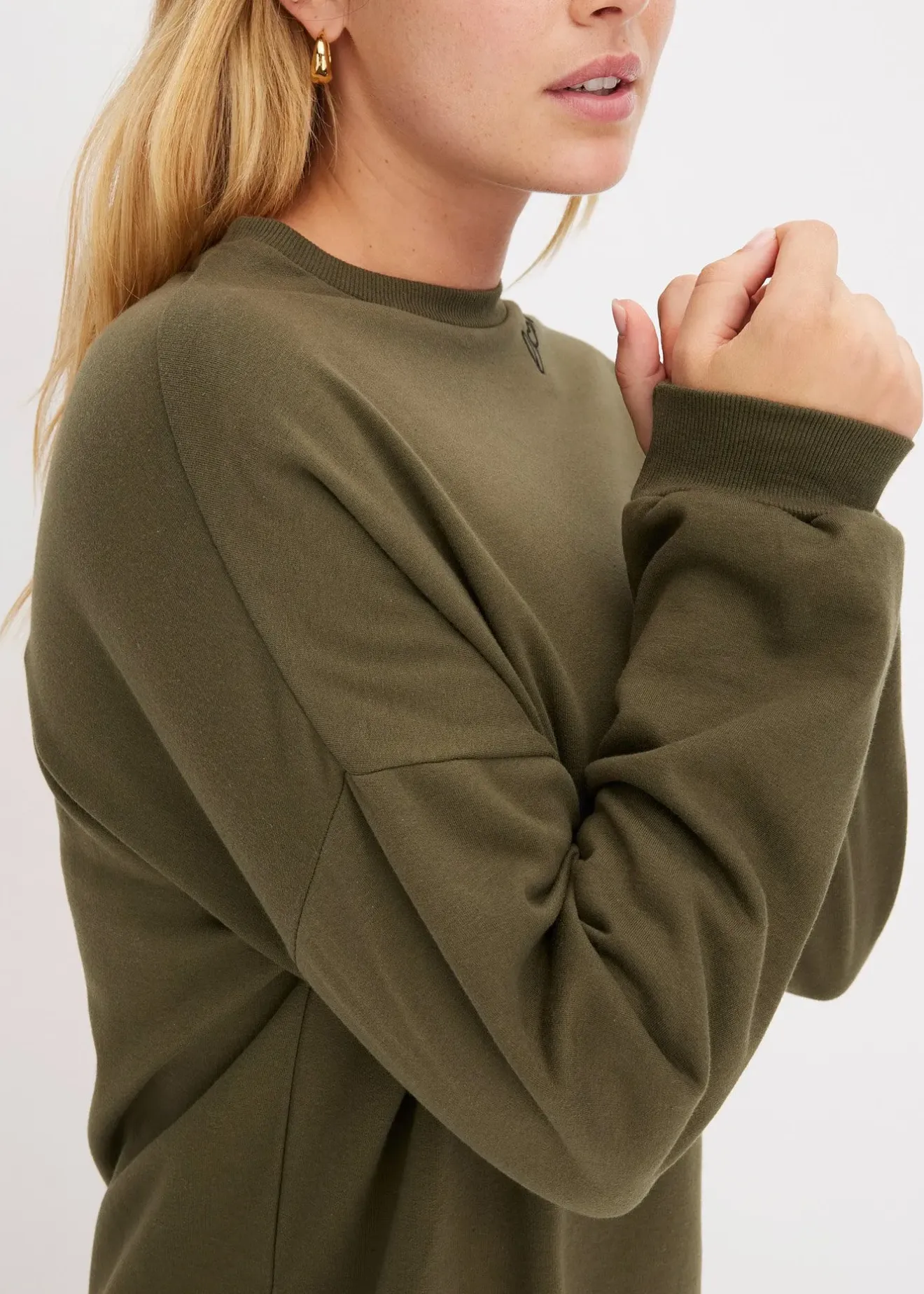 Femme bonprix Sweats|Robes|Robe molletonnée oversize