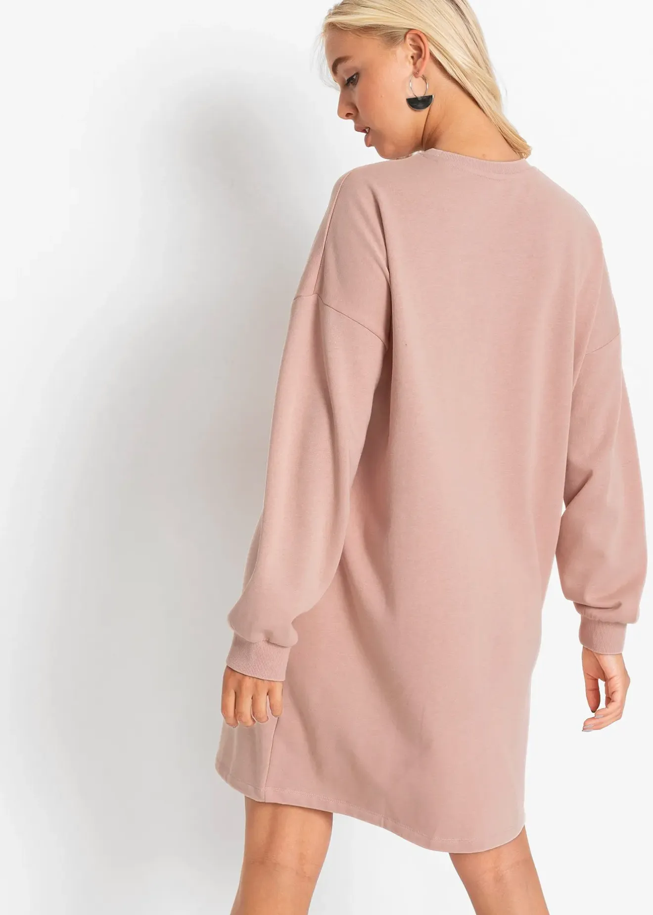 Femme bonprix Sweats|Robes|Robe molletonnée oversize