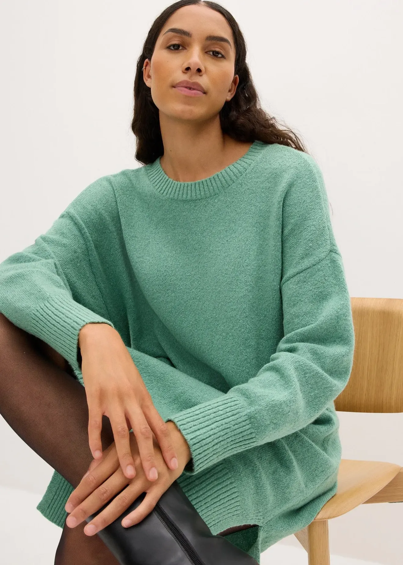 Femme bonprix Robes|Robe oversize en maille