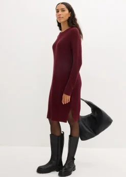 Femme bonprix Maille|Robes|Robe oversize en maille côtelée