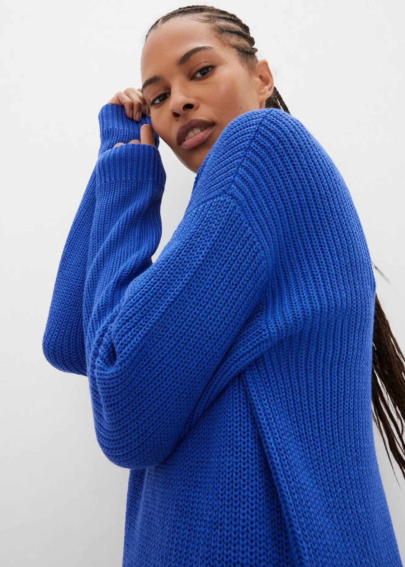 bonprix Robe oversize en maille côtelée|Femme Maille|Robes