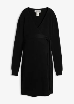 Femme bonprix Femme Enceinte|Robe portefeuille en maille pour la grossesse et l’allaitement