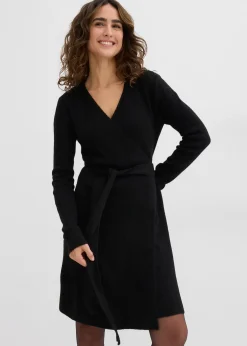 Femme bonprix Femme Enceinte|Robe portefeuille en maille pour la grossesse et l’allaitement