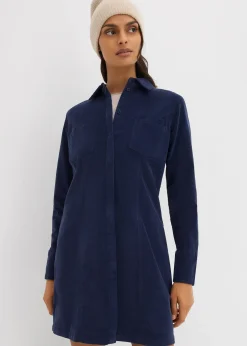 Femme bonprix Robes|Robe près du corps en velours côtelé