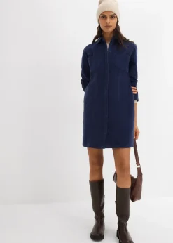 Femme bonprix Robes|Robe près du corps en velours côtelé