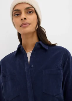 Femme bonprix Robes|Robe près du corps en velours côtelé