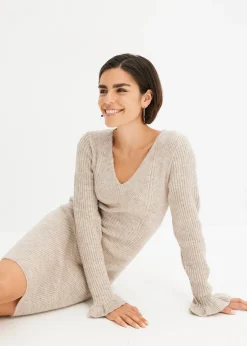 Femme bonprix Maille|Robes|Robe pull