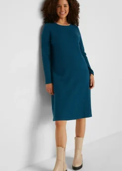 bonprix Robe pull en coton majoritaire|Femme Maille|Basiques