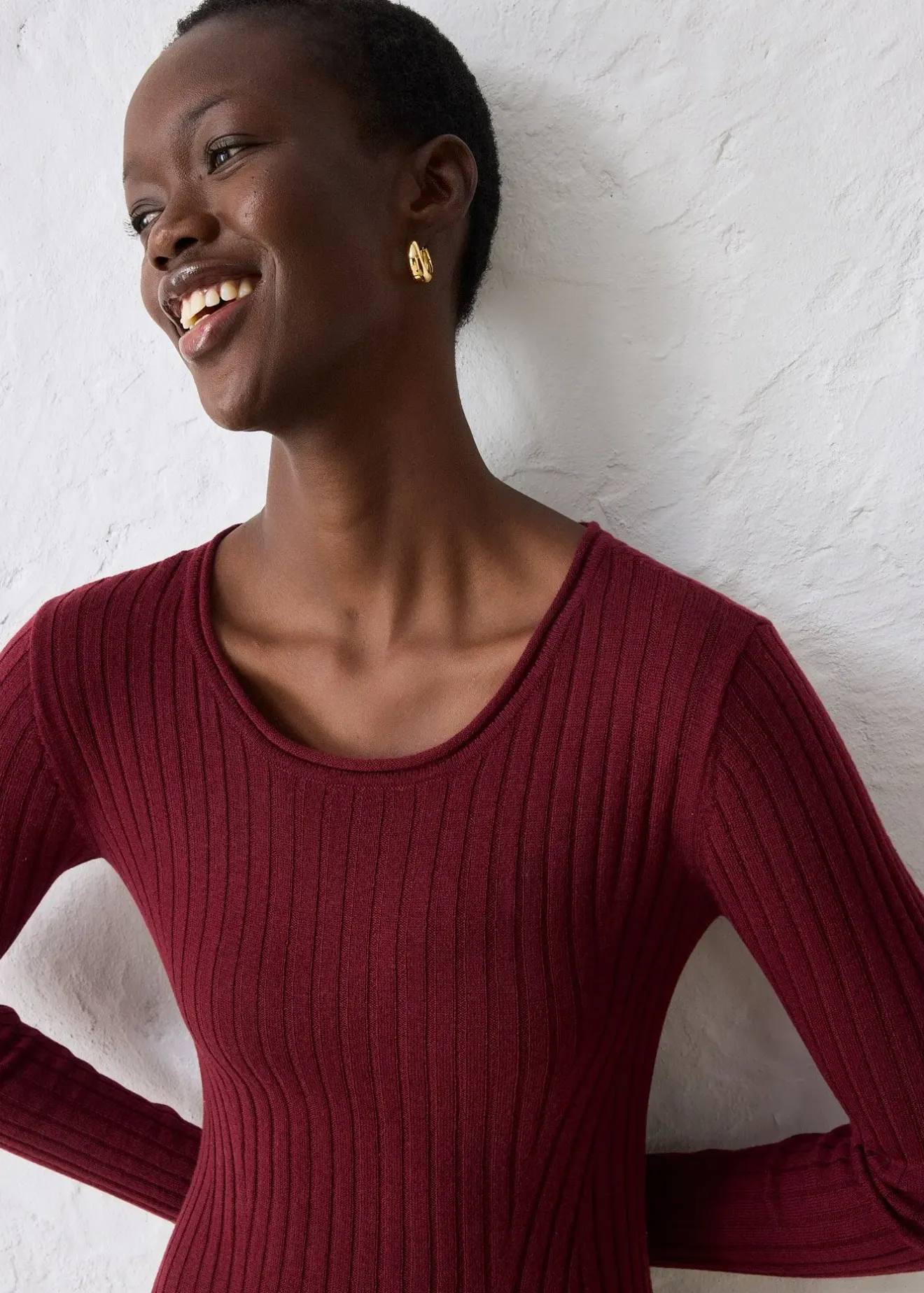 bonprix Robe pull en laine mérinos|Femme Maille|Premium