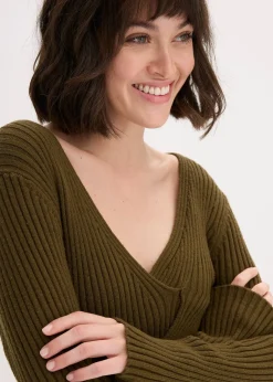 Femme bonprix Maille|Robes|Robe pull en viscose majoritaire