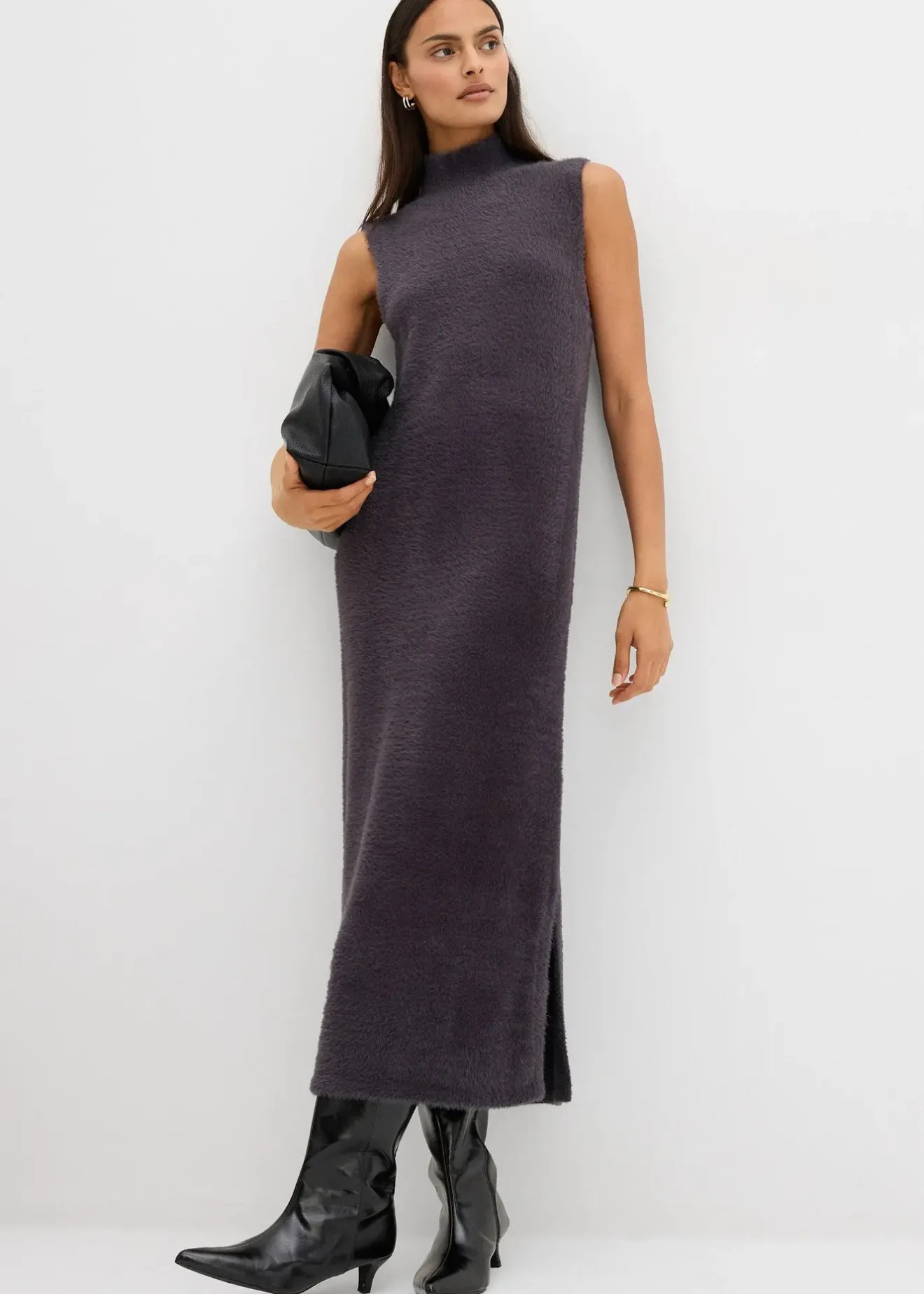 bonprix Robe pull en viscose mélangée|Femme Maille|Robes