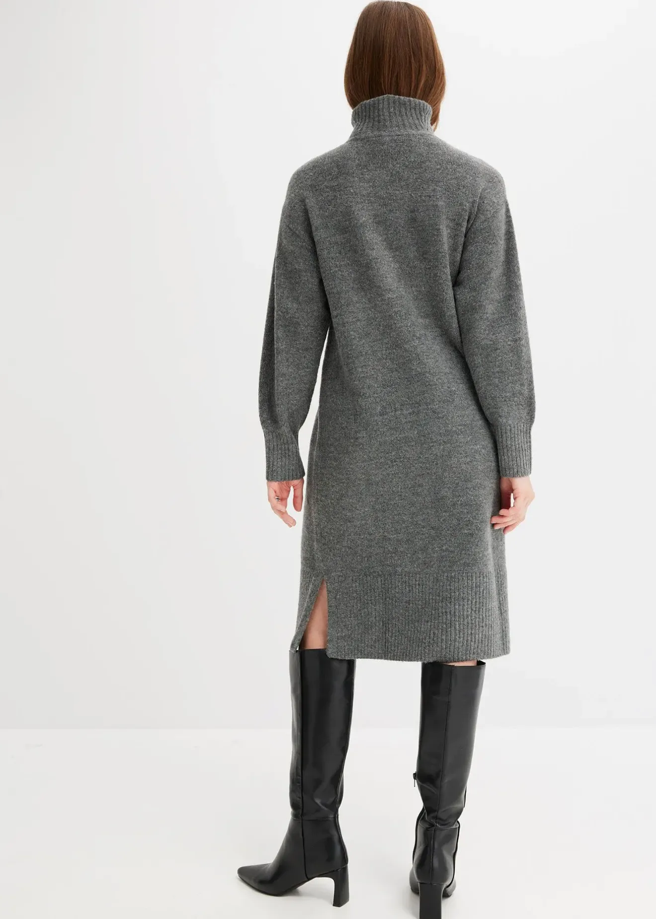 bonprix Robe pull fendue sur le côté|Femme Maille|Robes