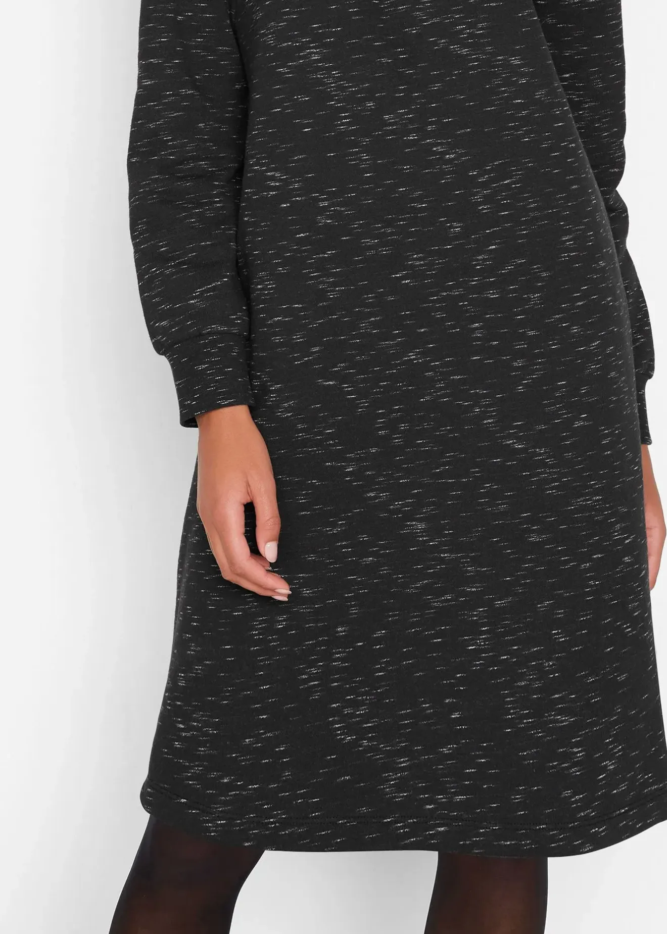 Femme bonprix Sweats|Robe sweat à col camionneur