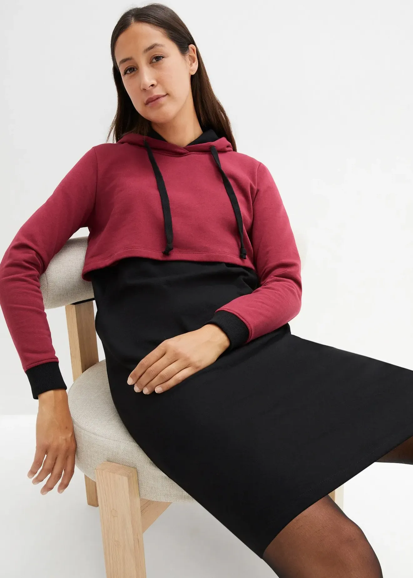 Femme bonprix Femme Enceinte|Robe sweat de grossesse/allaitement