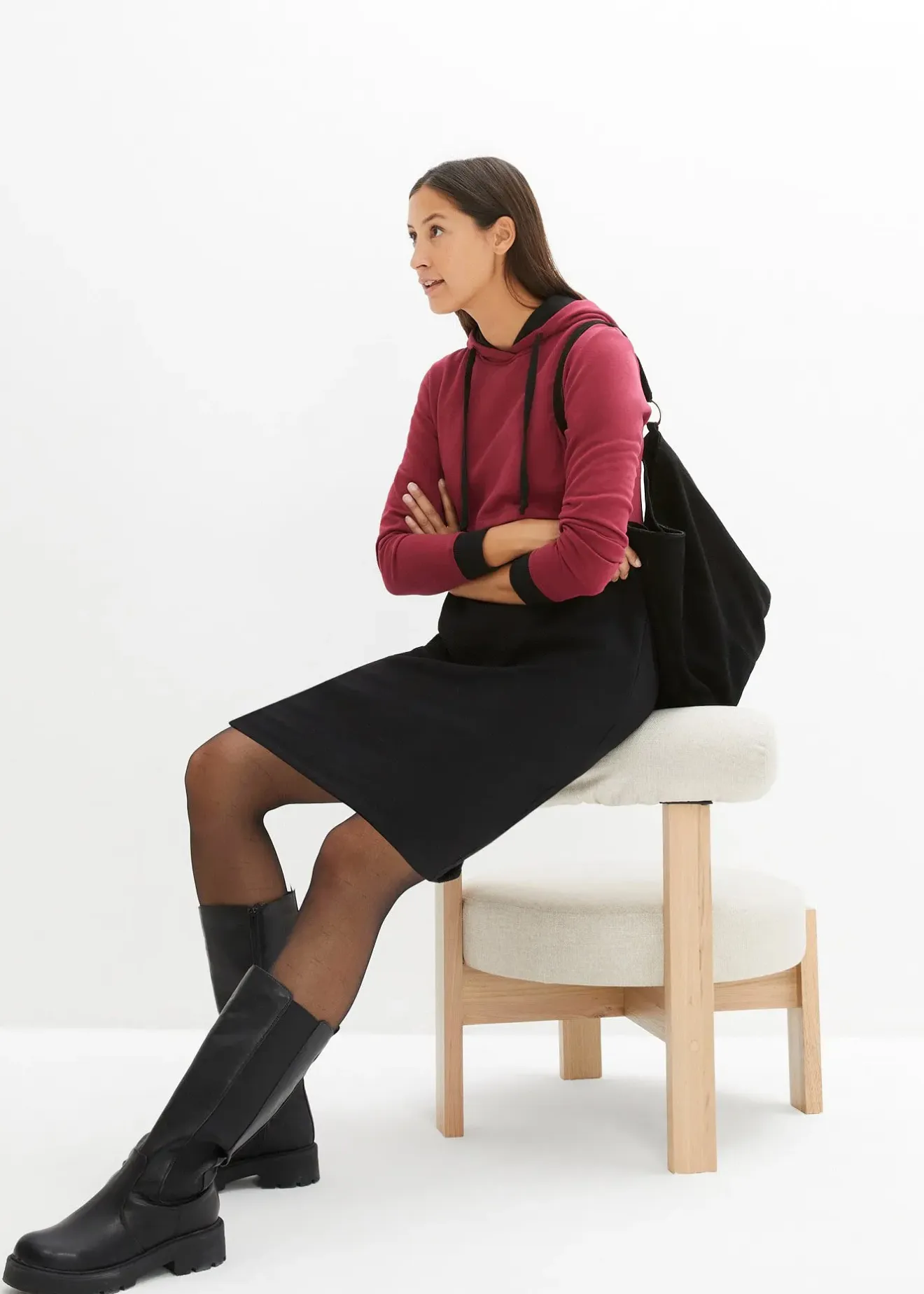 Femme bonprix Femme Enceinte|Robe sweat de grossesse/allaitement