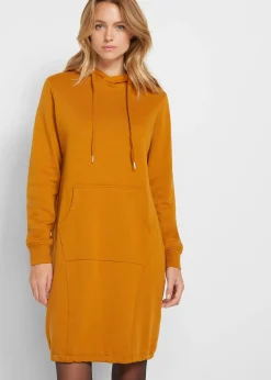 Femme bonprix Sweats|Robes|Robe sweat en coton mélangé