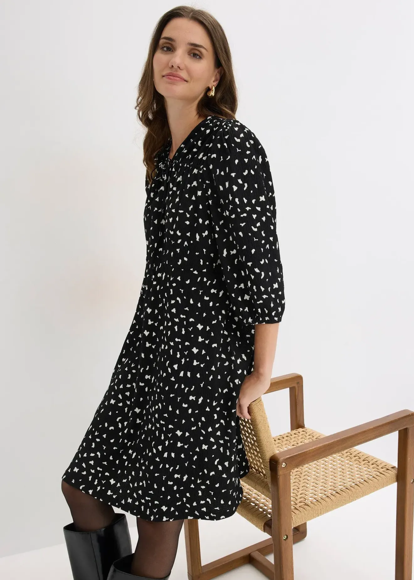 bonprix Robe trapèze en jersey|Femme Robes