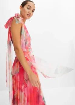 bonprix Robe une épaule avec une jupe plissée en tulle|Femme Tailles Petite|Mode Festive