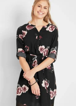 bonprix Robe-blouse de grossesse et d'allaitement en viscose fluide|Femme Femme Enceinte