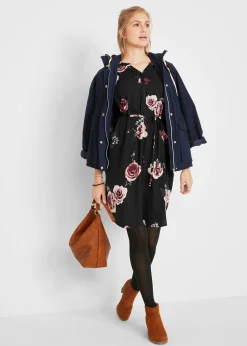 bonprix Robe-blouse de grossesse et d'allaitement en viscose fluide|Femme Femme Enceinte