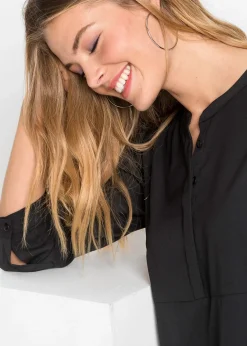 Femme bonprix Robes|Robe-chemise à col boutonné