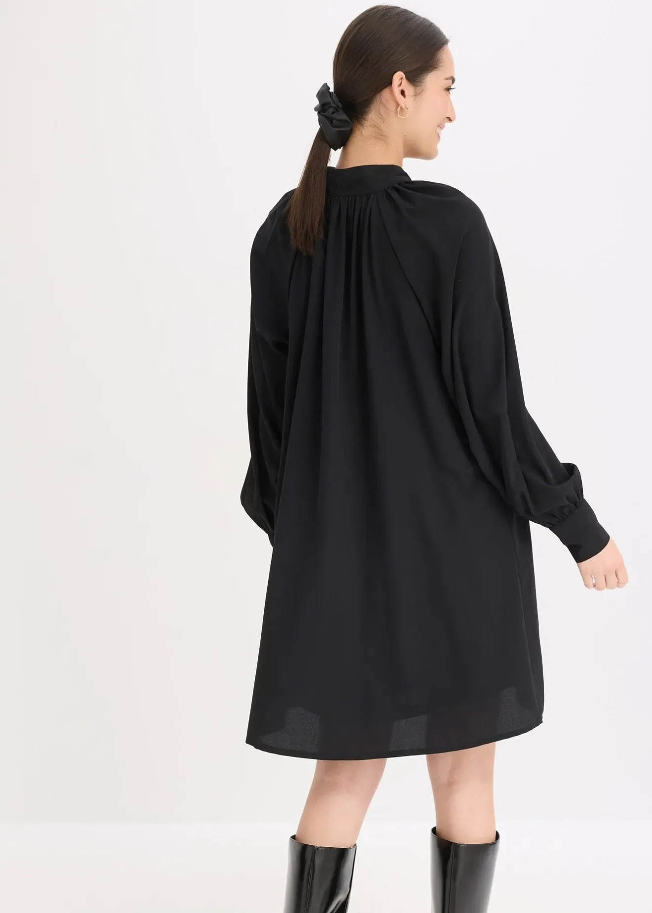 Femme bonprix Robes|Robe-chemise à col lavallière