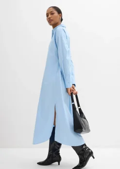 Femme bonprix Robes|Robe-chemise 100% coton