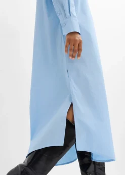 Femme bonprix Robes|Robe-chemise 100% coton