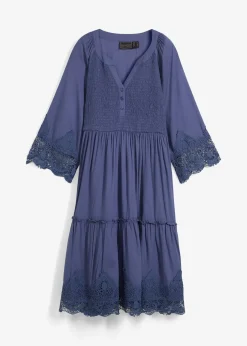 Femme bonprix Robes|Robe-chemise à dentelle