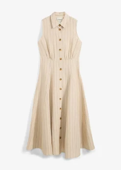 Femme bonprix Premium|Robes|Robe-chemise, 100% lin