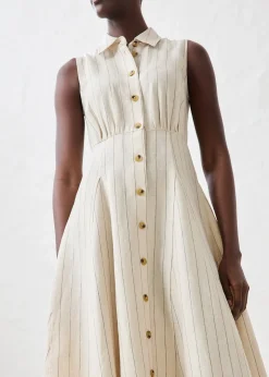 Femme bonprix Premium|Robes|Robe-chemise, 100% lin