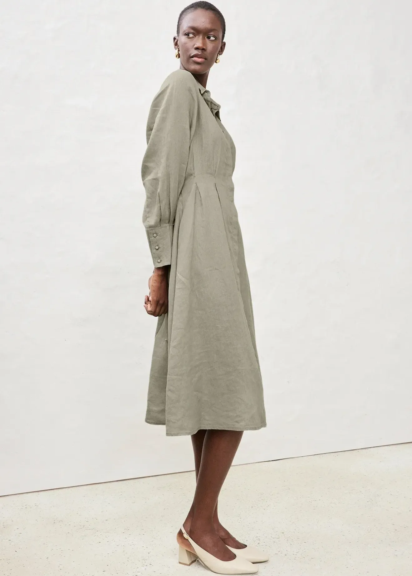 Femme bonprix Premium|Robes|Robe-chemise 100% lin