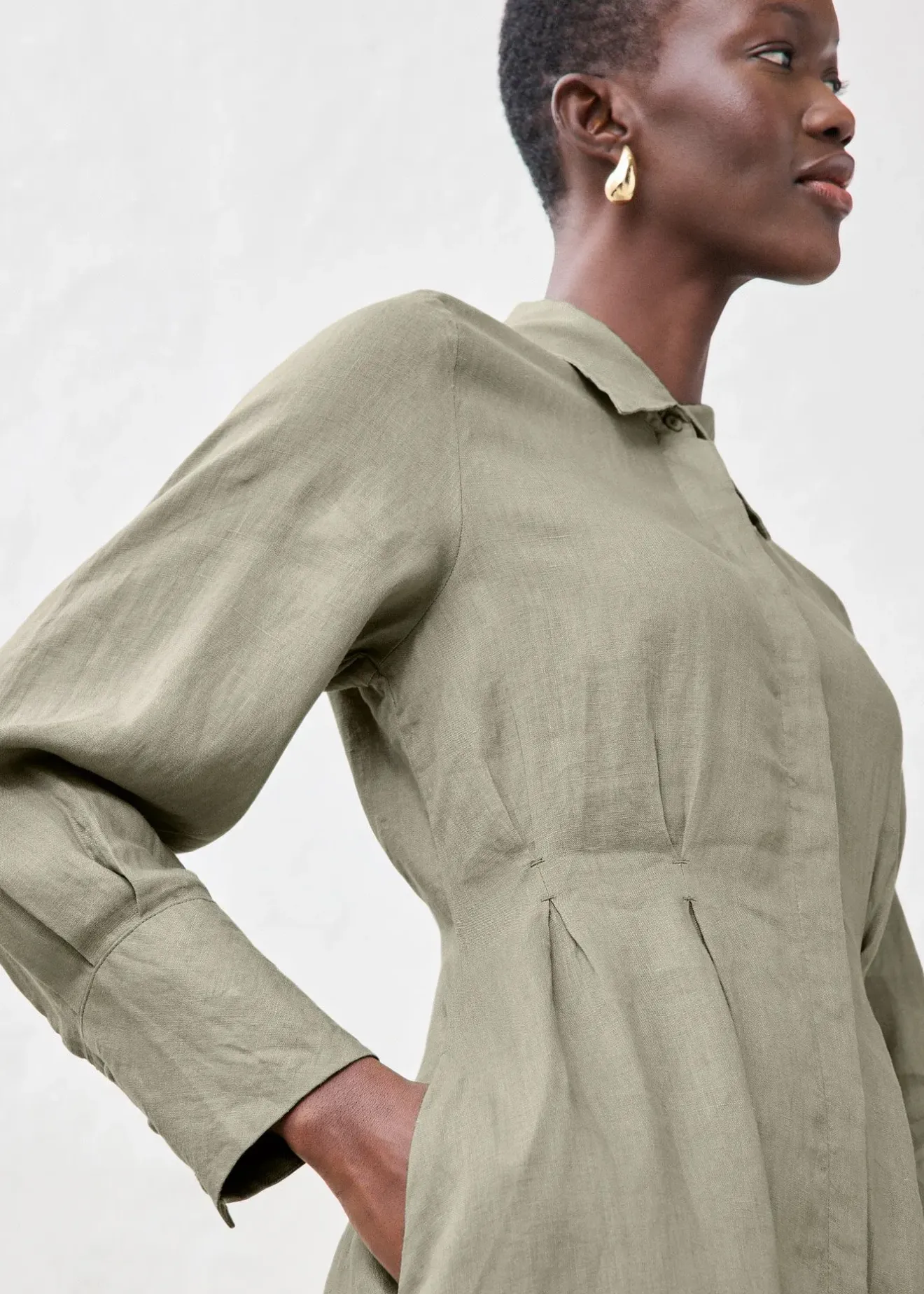 Femme bonprix Premium|Robes|Robe-chemise 100% lin