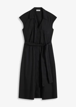 Femme bonprix Robes|Robe-chemise avec ceinture à nouer