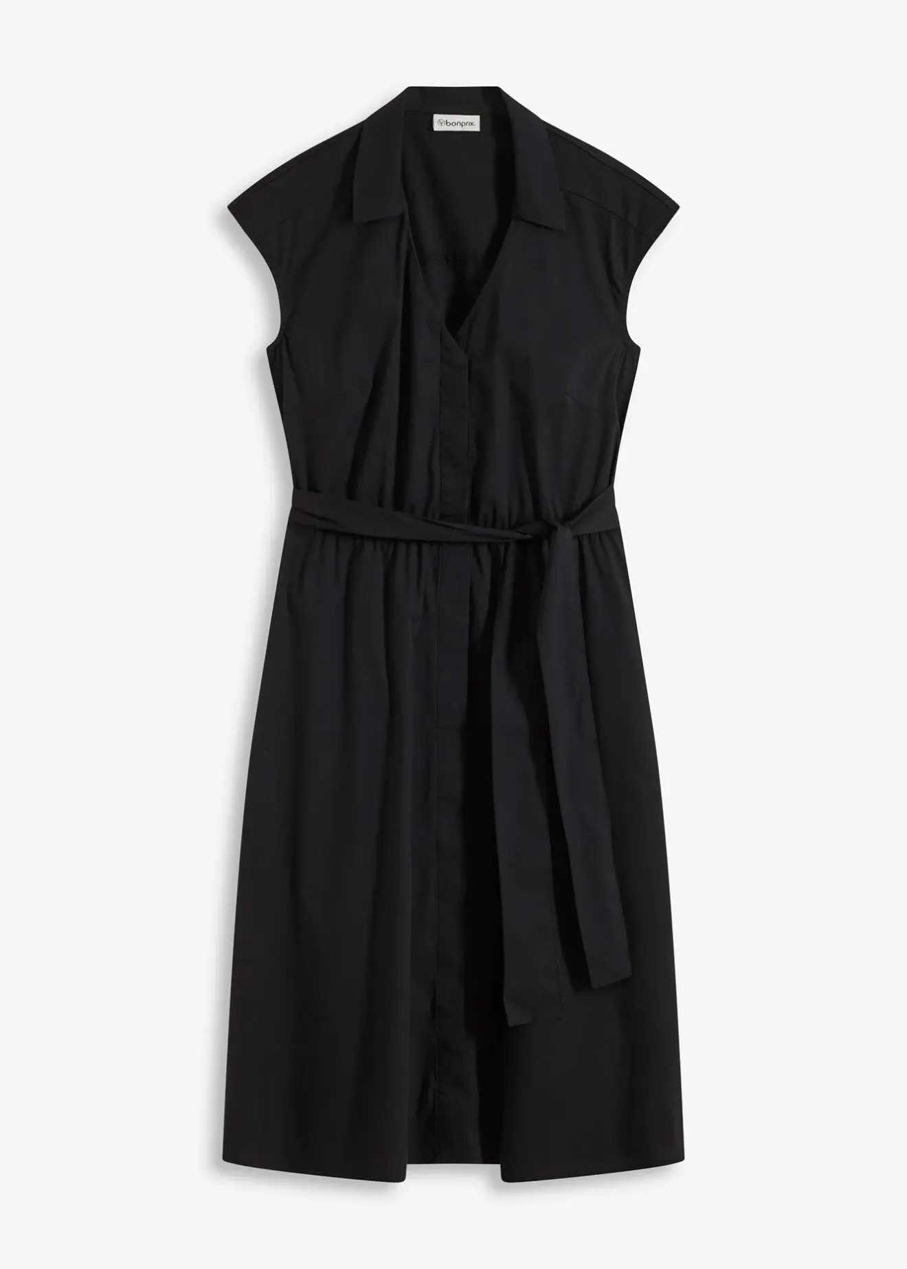 Femme bonprix Robes|Robe-chemise avec ceinture à nouer