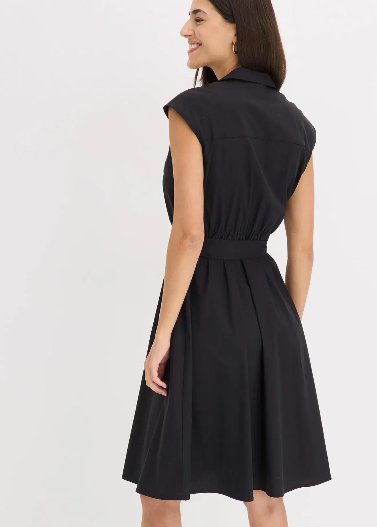 Femme bonprix Robes|Robe-chemise avec ceinture à nouer