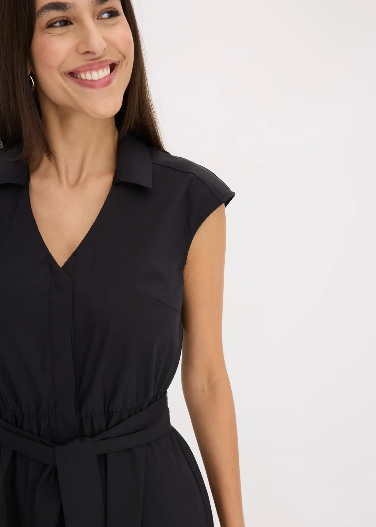 Femme bonprix Robes|Robe-chemise avec ceinture à nouer