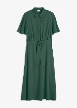 Femme bonprix Robes|Robe-chemise avec ceinture à nouer