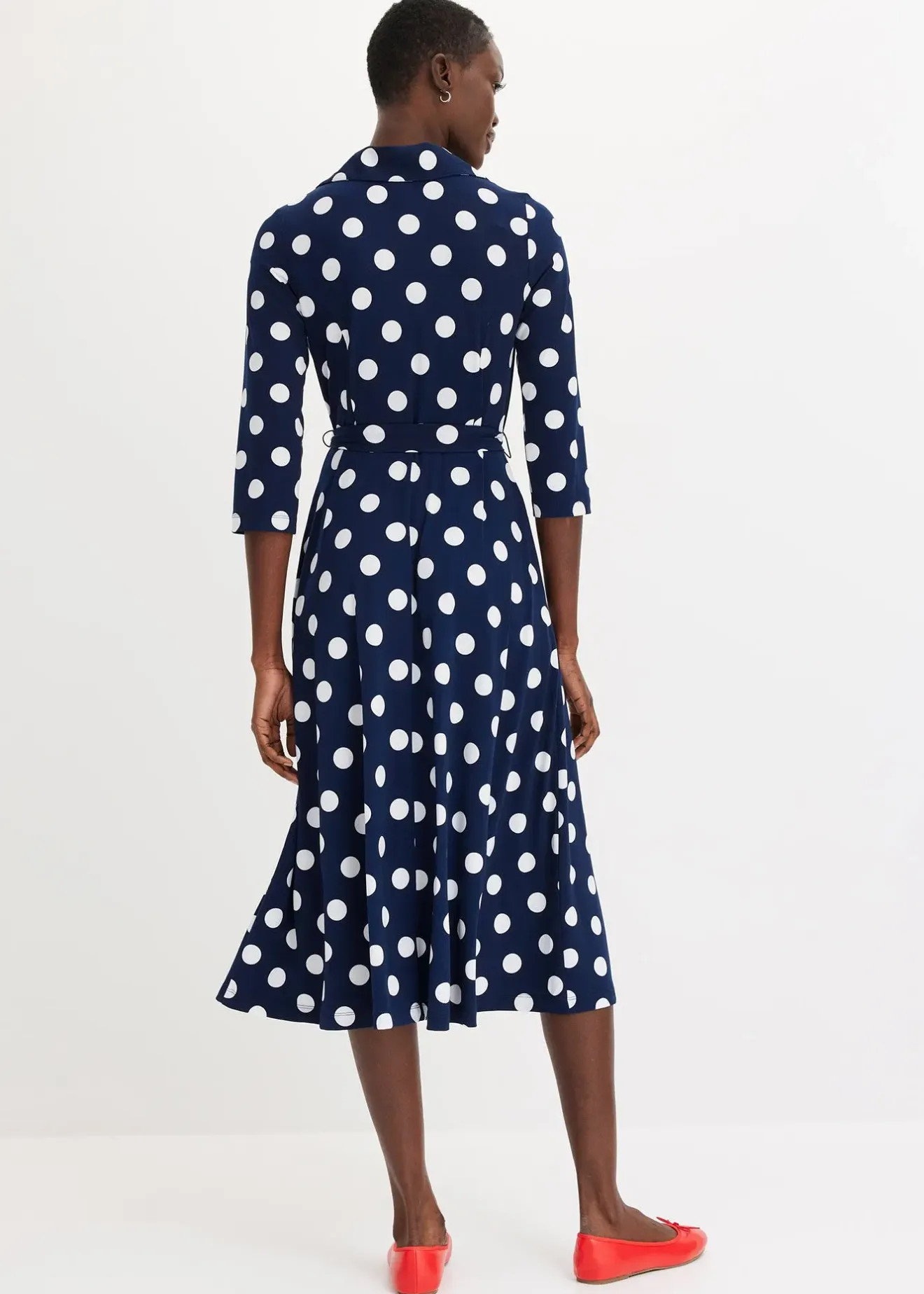 bonprix Robe-chemise avec lien à nouer (ens. 2 pces.)|Femme Robes