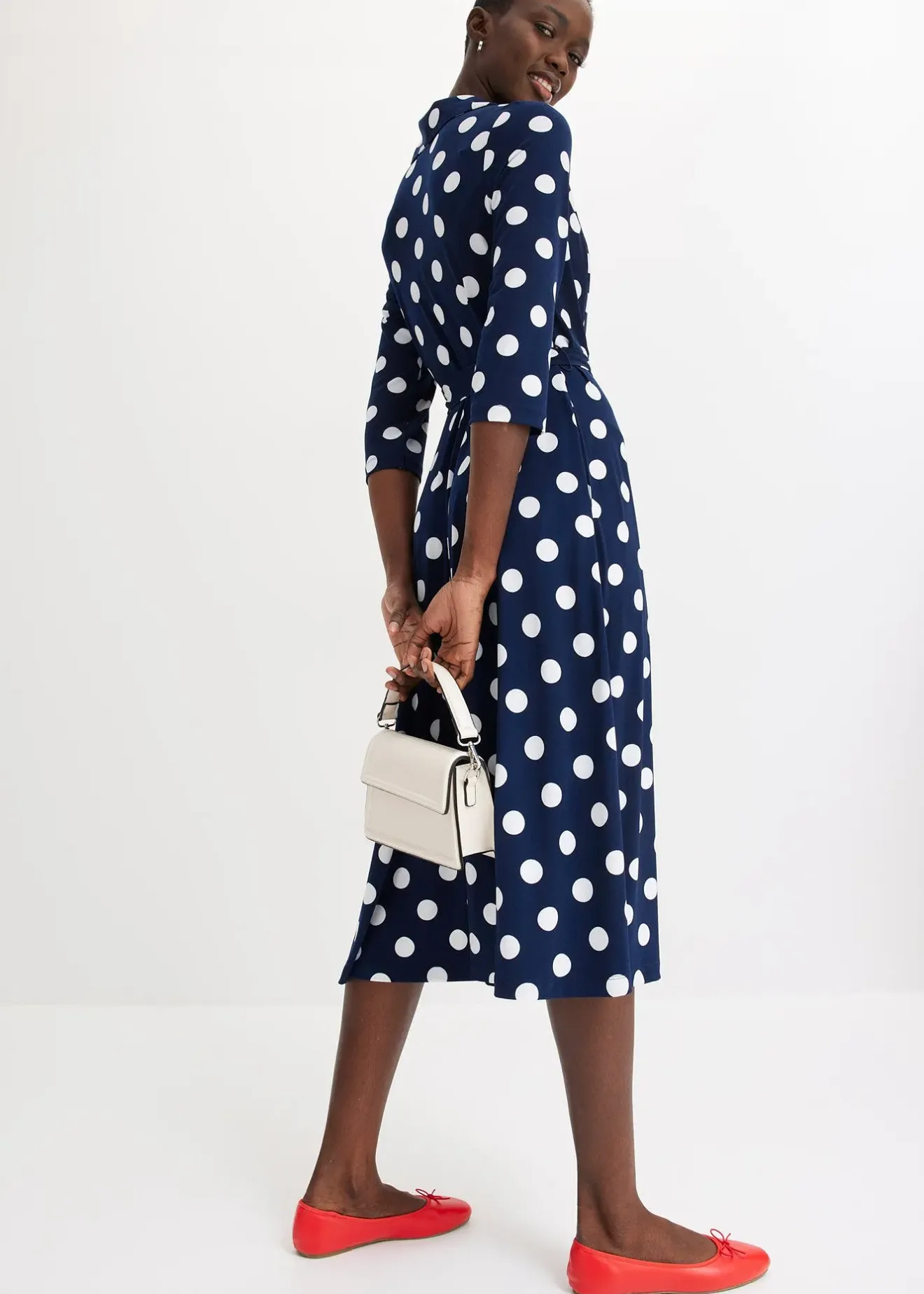 bonprix Robe-chemise avec lien à nouer (ens. 2 pces.)|Femme Robes