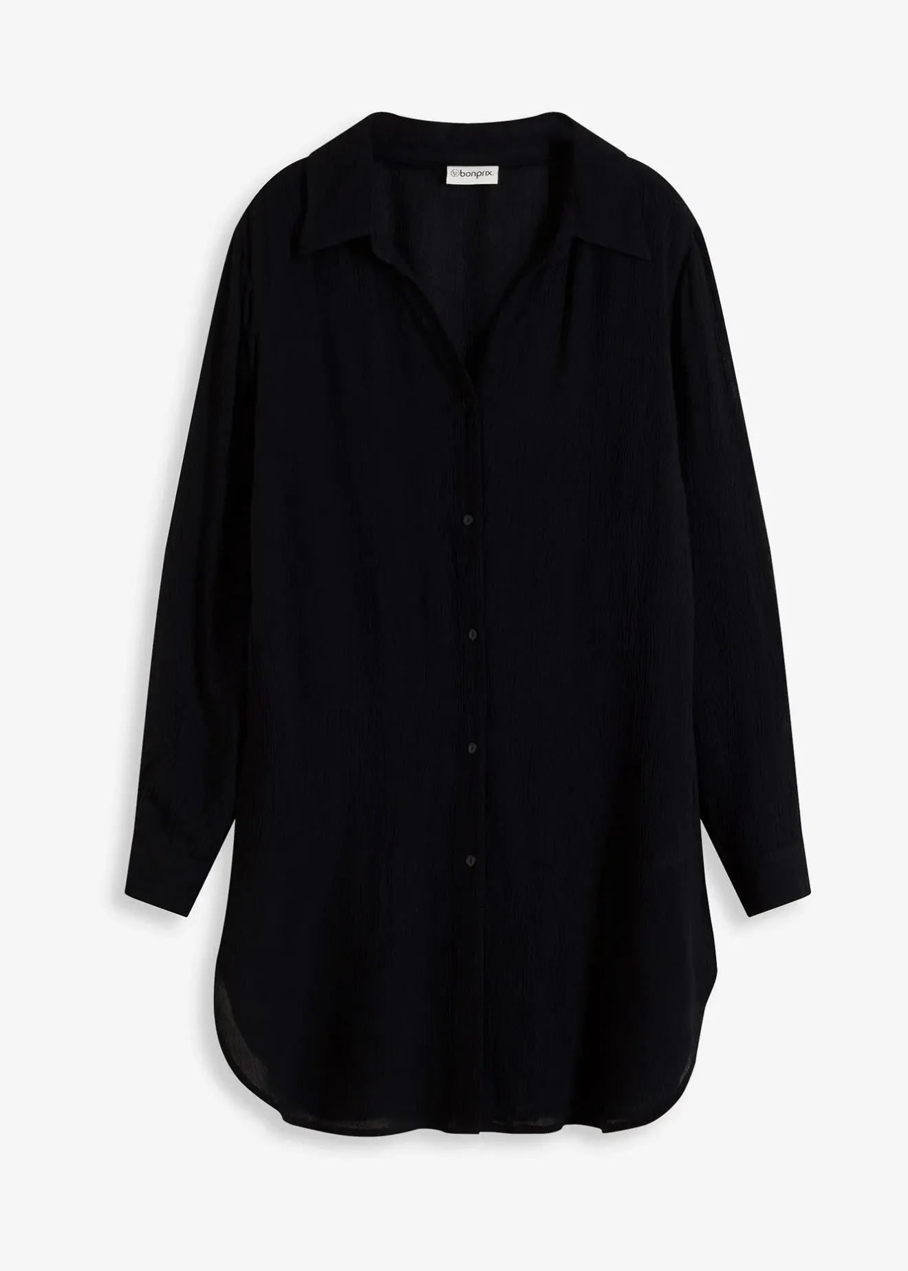 bonprix Robe-chemise de plage en viscose fluide|Femme Vêtements De Plage|Robes