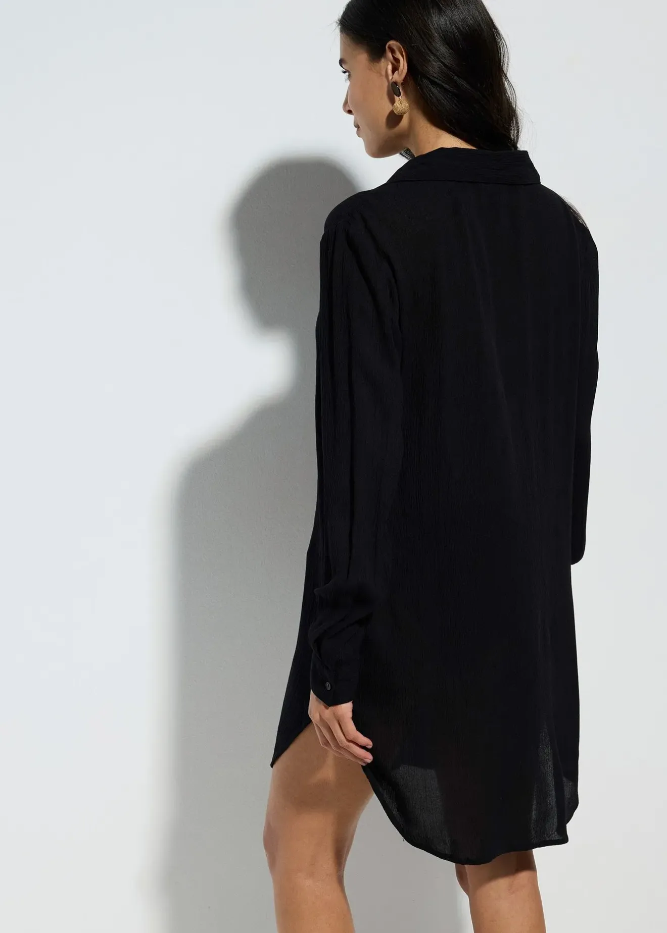 bonprix Robe-chemise de plage en viscose fluide|Femme Vêtements De Plage|Robes