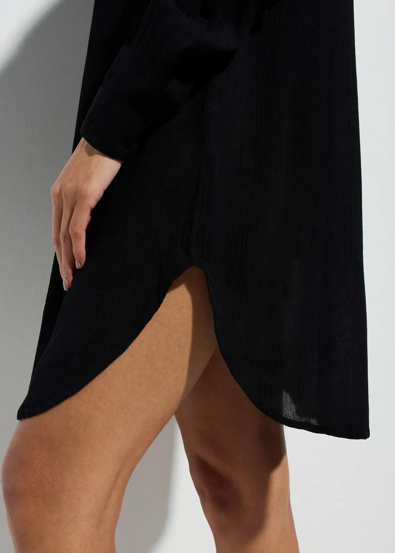 bonprix Robe-chemise de plage en viscose fluide|Femme Vêtements De Plage|Robes